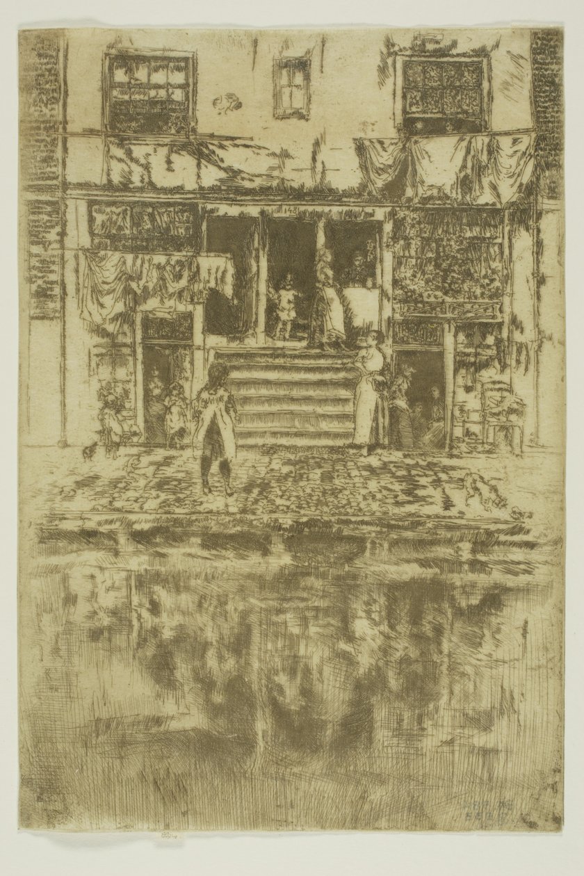 The Steps, Amsterdam by James Abbott McNeill Whistler