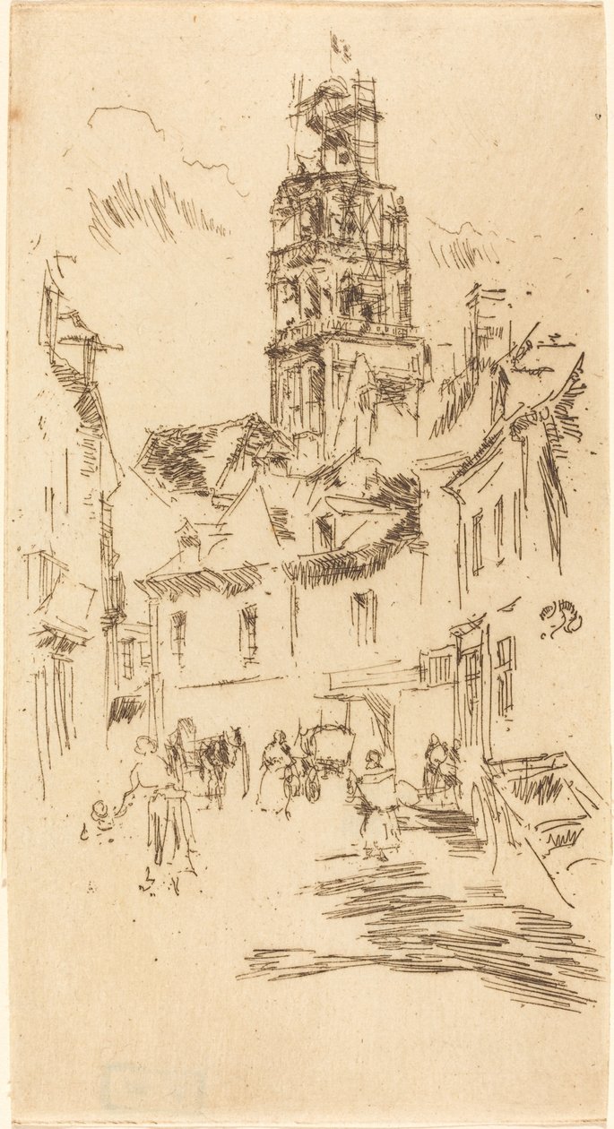 Tour St. Antoine, Loches by James Abbott McNeill Whistler