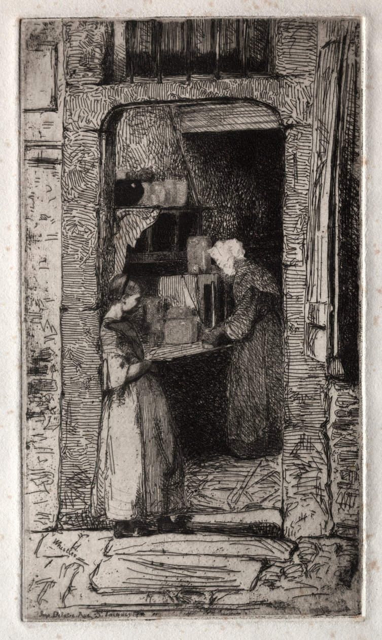 Twelve Etchings from Nature: The Mustard Seller by James McNeill Whistler