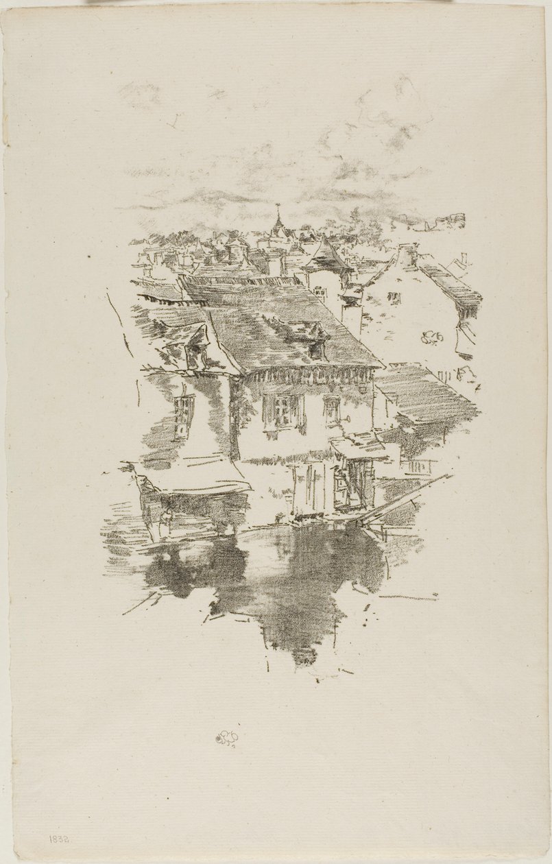 Vitré: The Canal by James McNeill Whistler