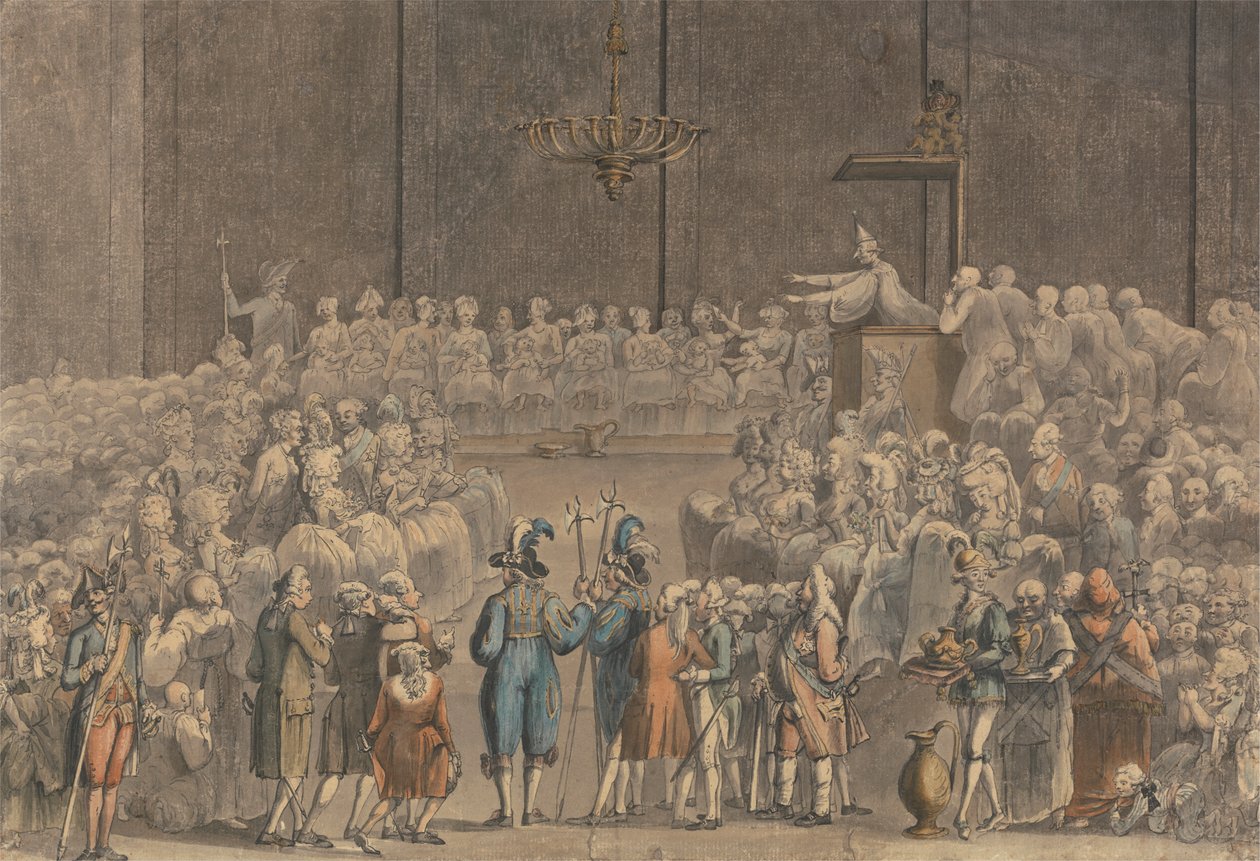 A Christening at the Vatican with Swiss Papal Guard, etc. by James Miller