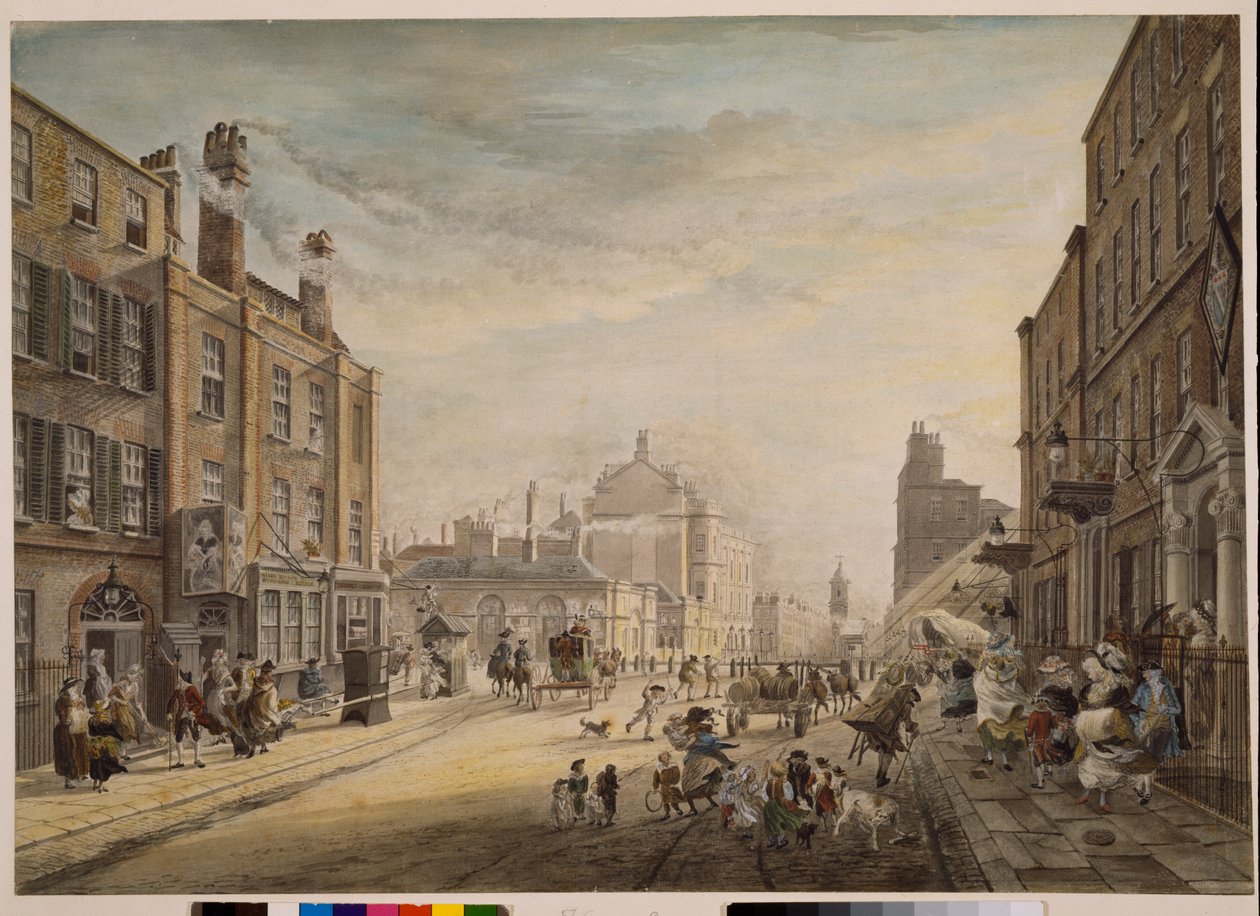 View Towards Hanover Square Showing Holles Street, London by James Miller