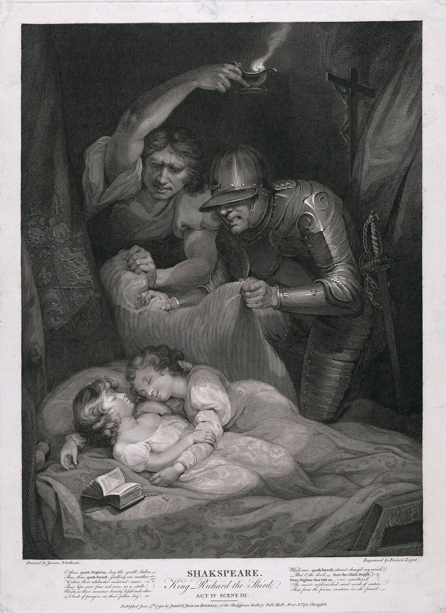 King Richard the Third: Act IV, Scene III The Murder of the Princes in the Tower by James Northcote