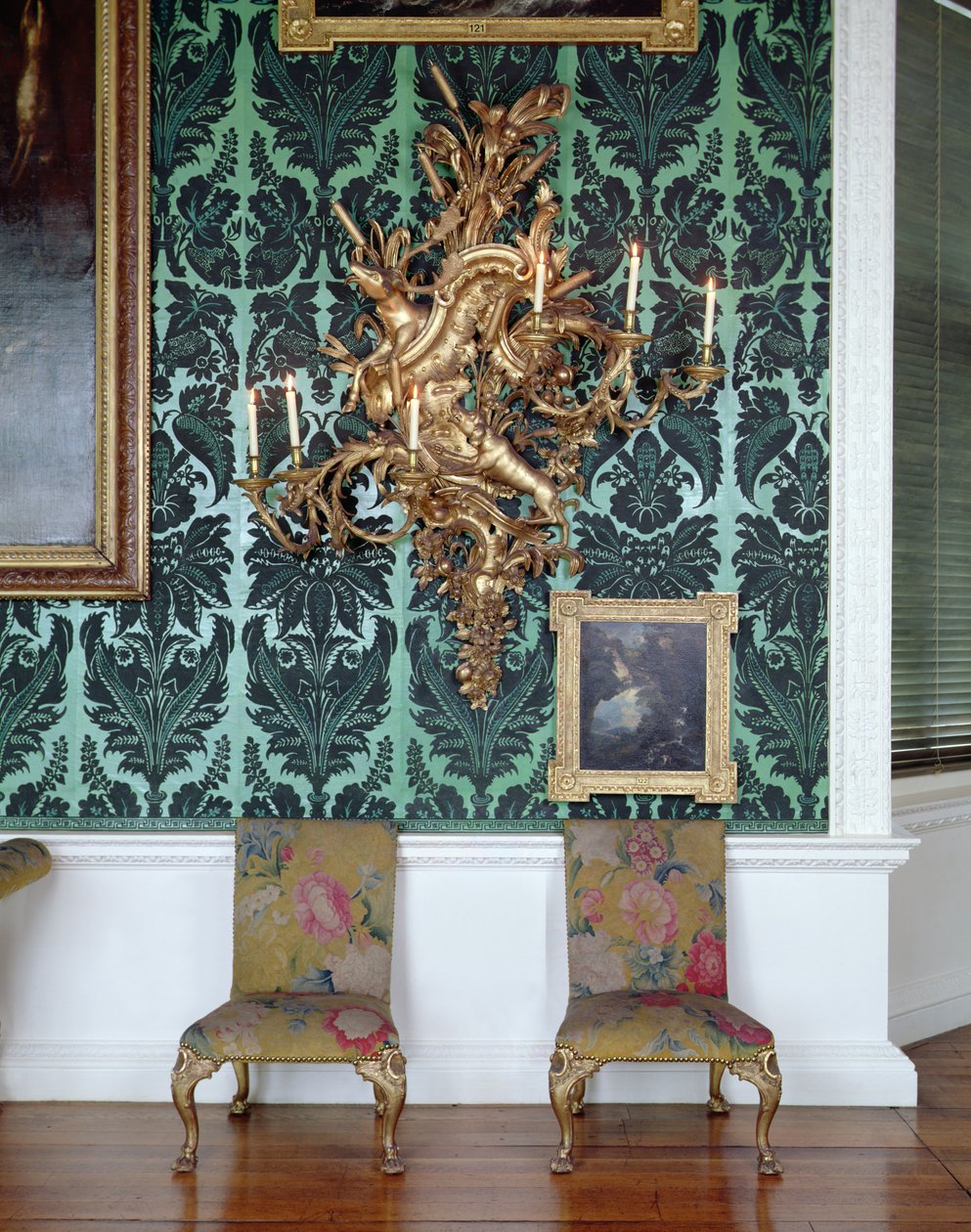 Side chairs and girandole, from the Gallery Suite, made by James Pascall by James Pascall