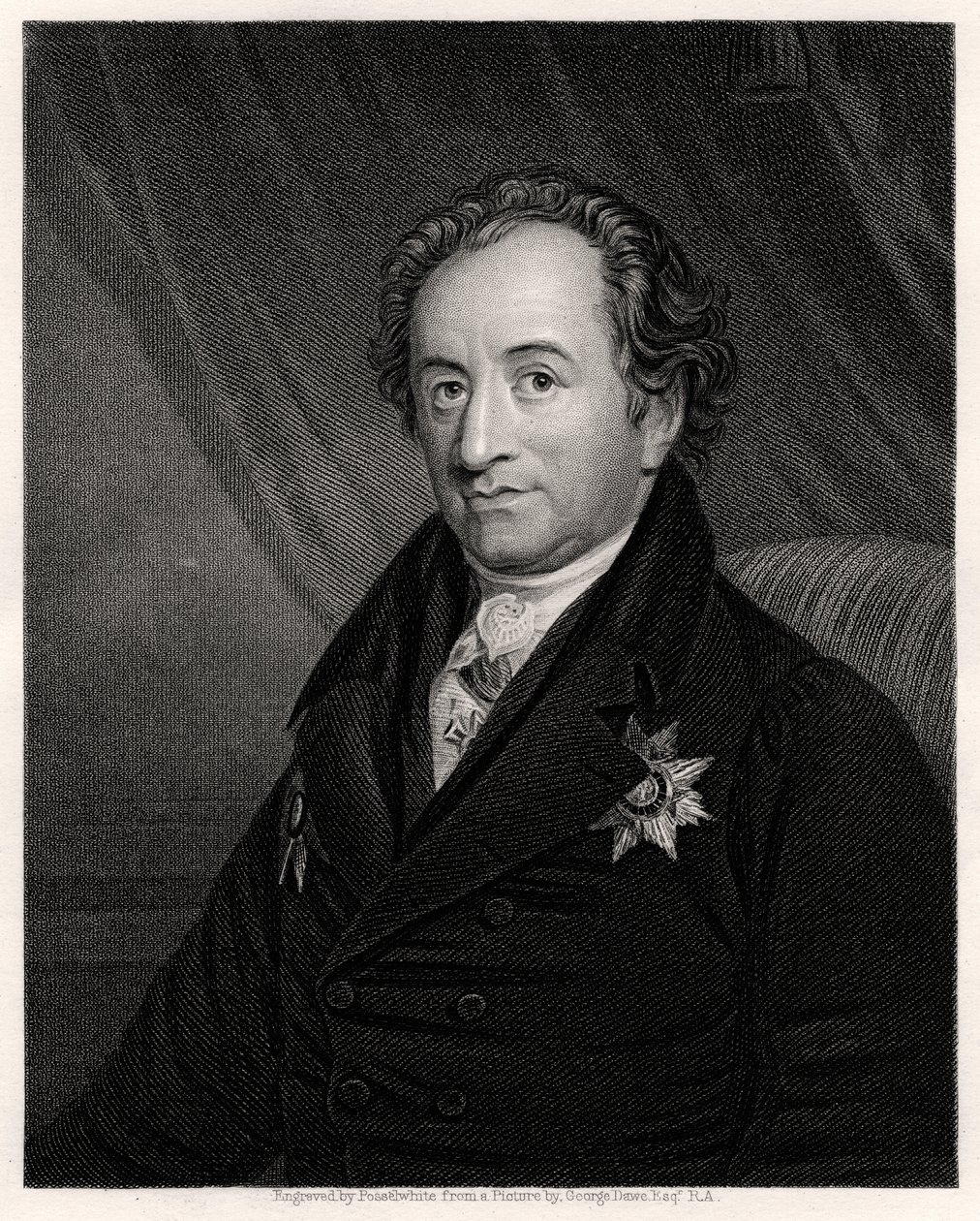 Johann Wolfgang von Goethe, German Poet, Dramatist and Scientist, 19th Century by James Posselwhite