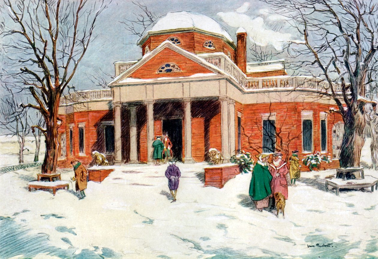 Monticello, near Charlottesville, Virginia, USA by James Preston