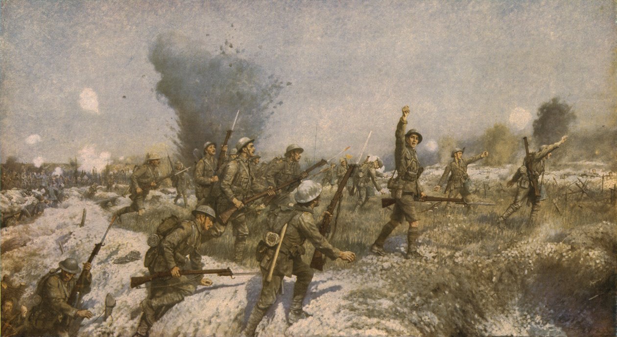 Attack of the Ulster Division, 1 July 1916 by James Prinsep Beadle