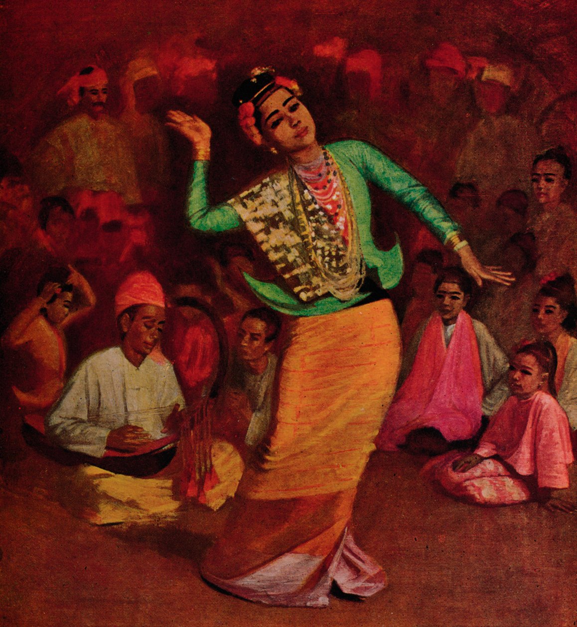 A Burmese Dancing Girl by James Raeburn Middleton