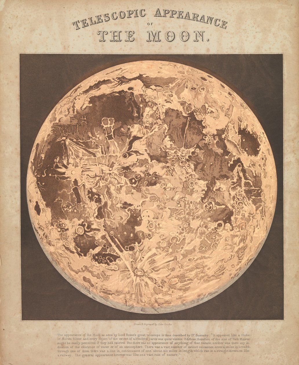 Telescopic appearance of the moon by James Reynolds