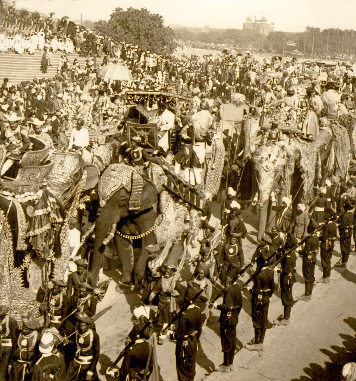 The Great Durbar Procession, Delhi, India. 1903 by James Ricalton