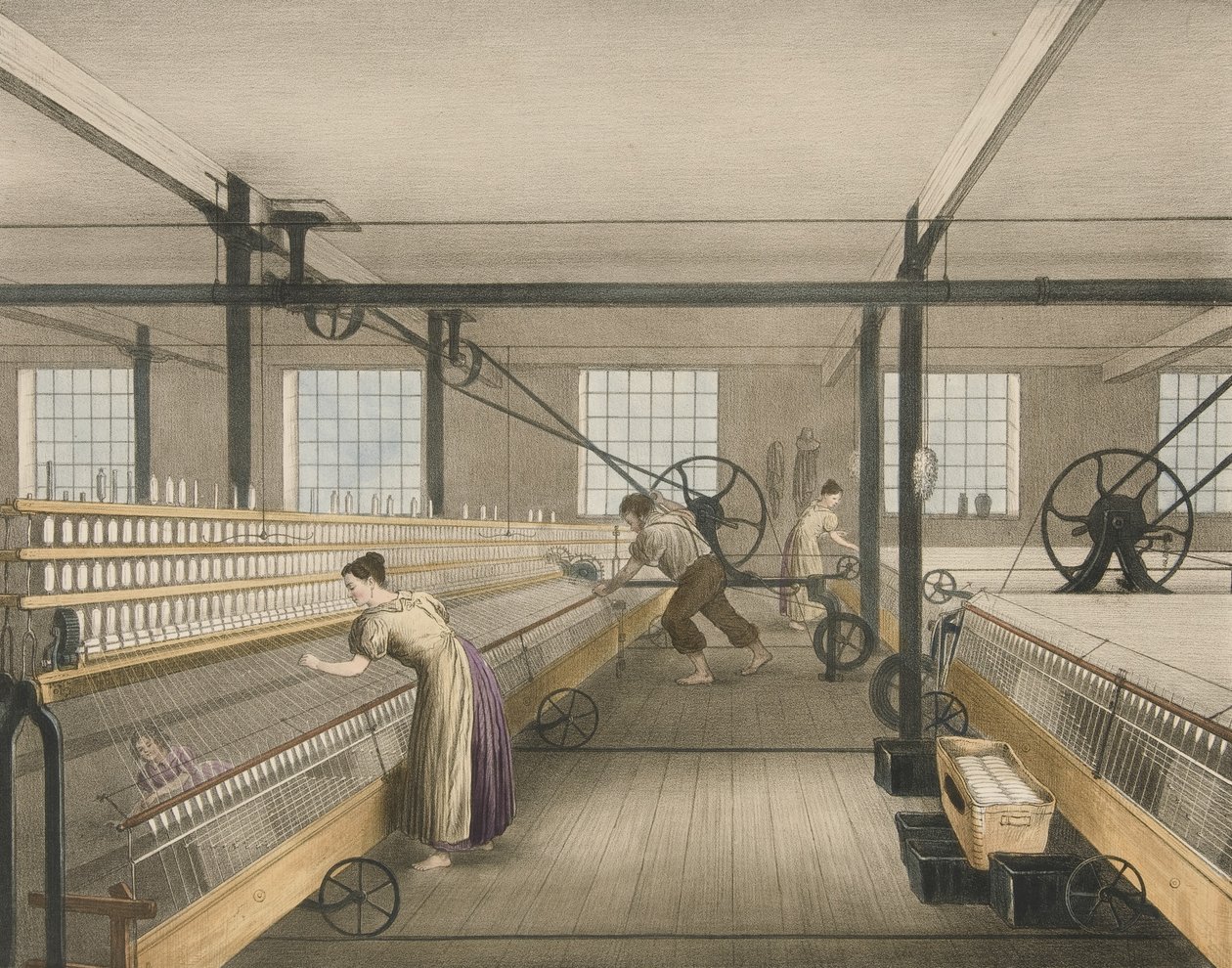 Spinning, Progress of Cotton No. 6 by James Richard Barfoot