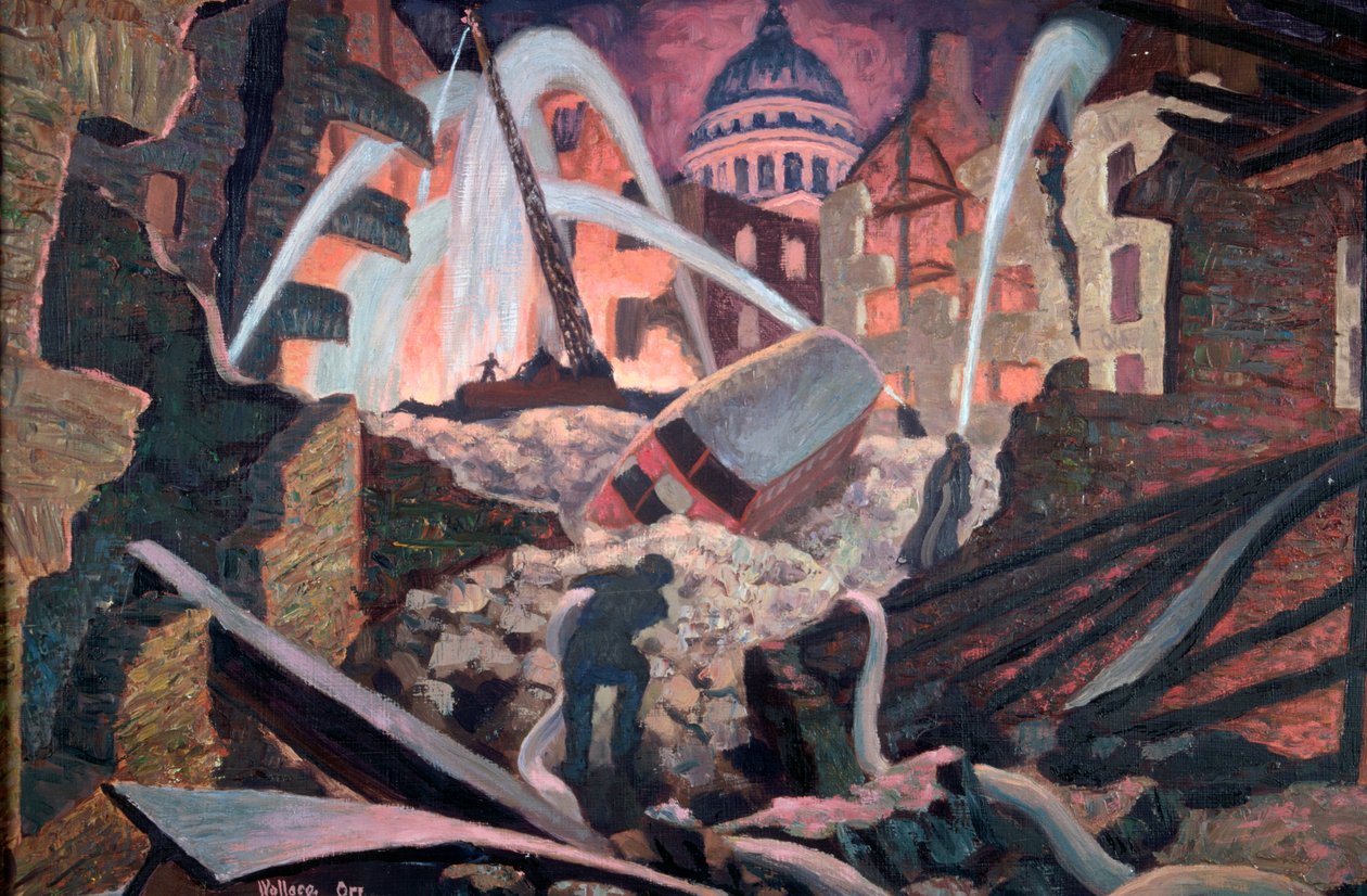 Bombed ruins near St Paul