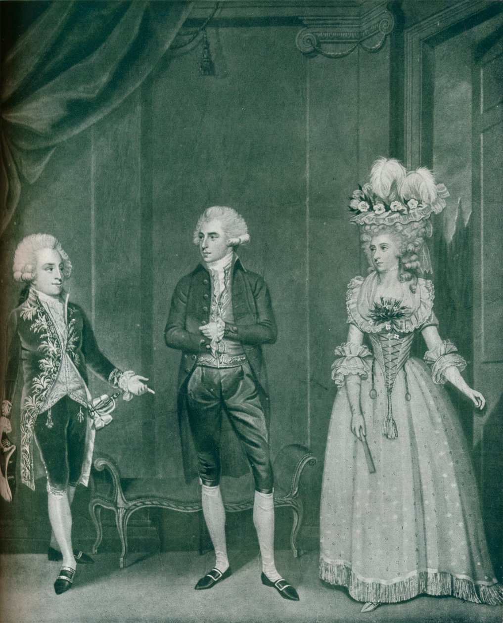 Hon Rd Edgcumbe, Lord William Russell, Lady Caroline Spencer by James Roberts