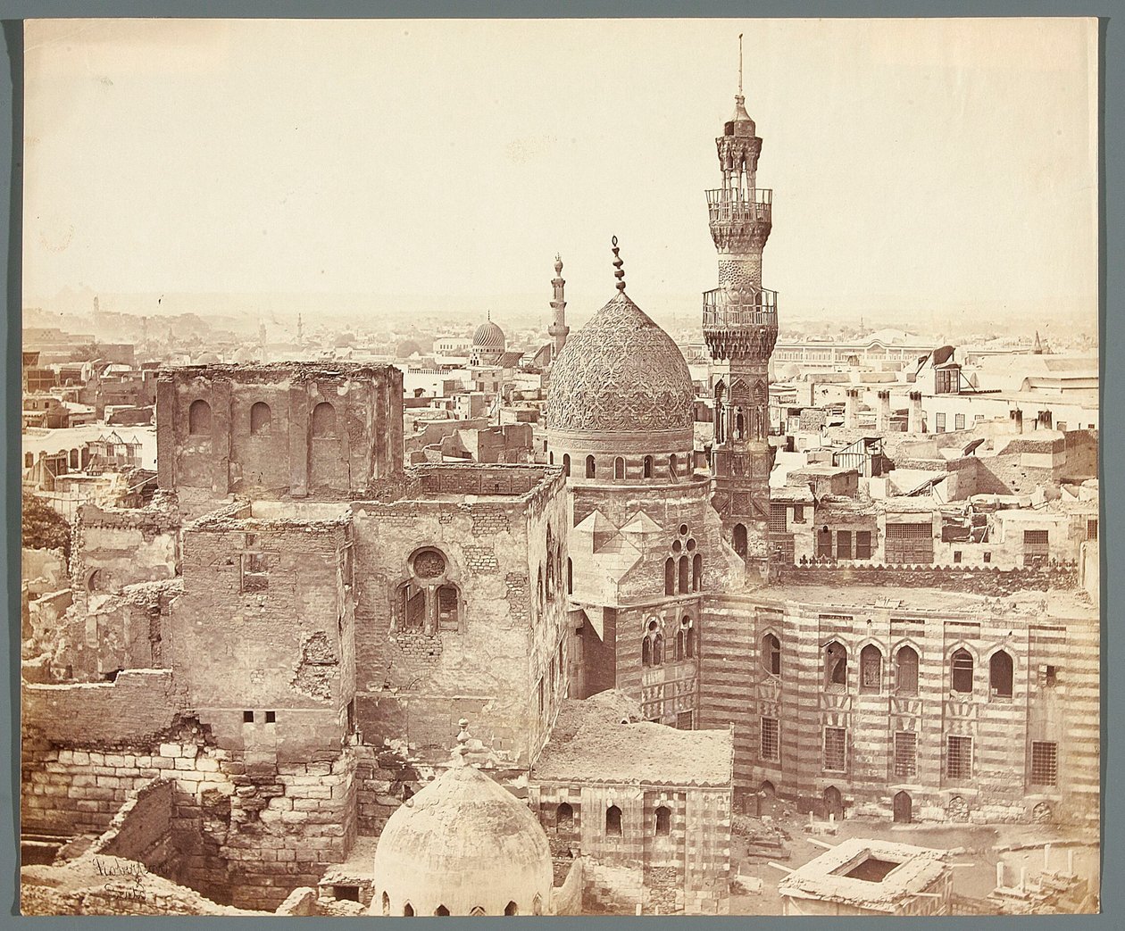 Egypt. Cairo. View of One of the Mosques by James Robertson