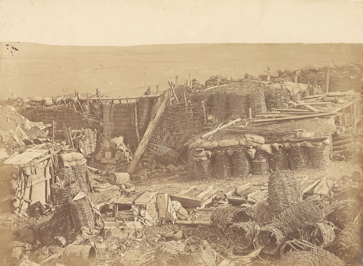 Interior of the Redan - Russian Battery by James Robertson