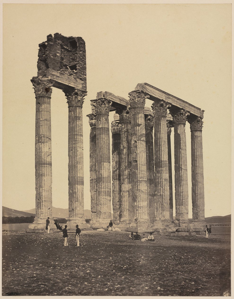 Temple of Jupiter Olympius, c. 1853 by James Robertson
