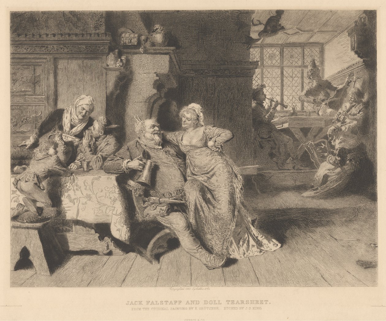 Jack Falstaff and Doll Tearsheet by James S. King