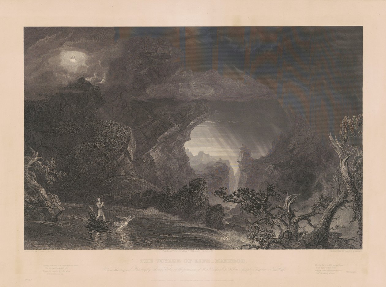 The Voyage of Life: Manhood by James Smillie, after Thomas Cole
