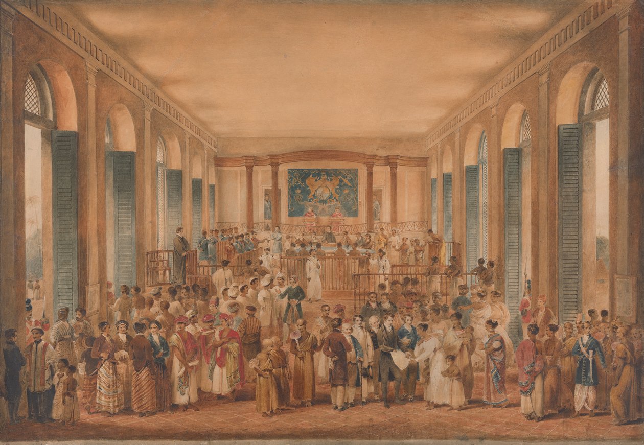 The Supreme Court of Judicature on the Island of Ceylon by James Stephanoff
