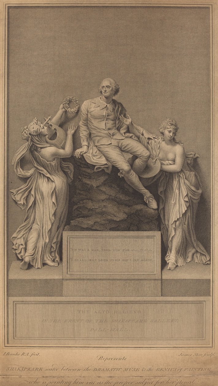 Monument to William Shakespeare by James Stow after Thomas Banks