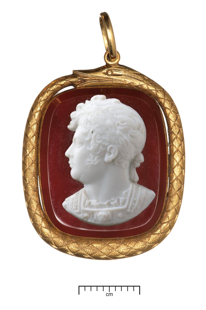 George IV Coronation, Gold Pendant, c.1821 by James Tassie