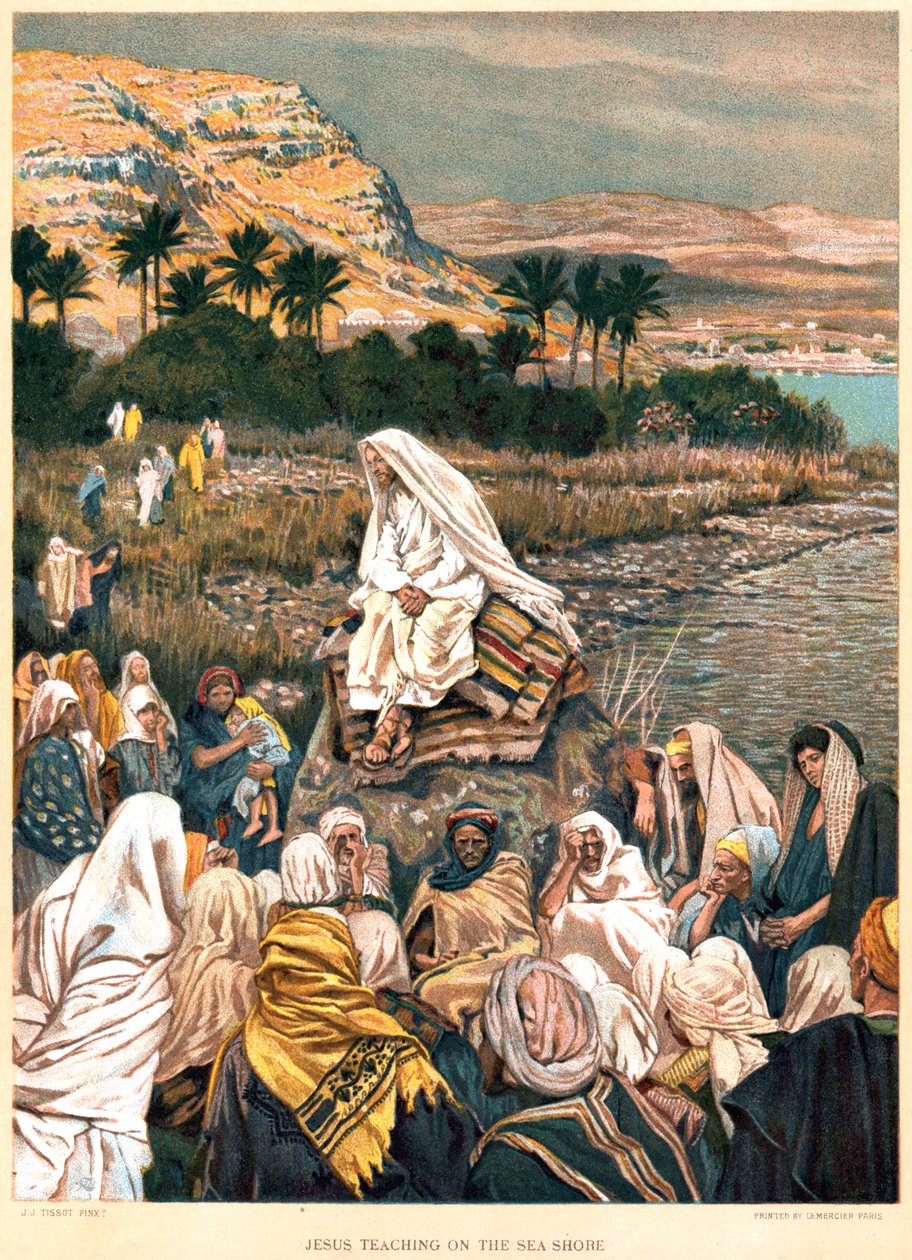 Jesus Teaching on the Sea Shore, c1890 by James Tissot