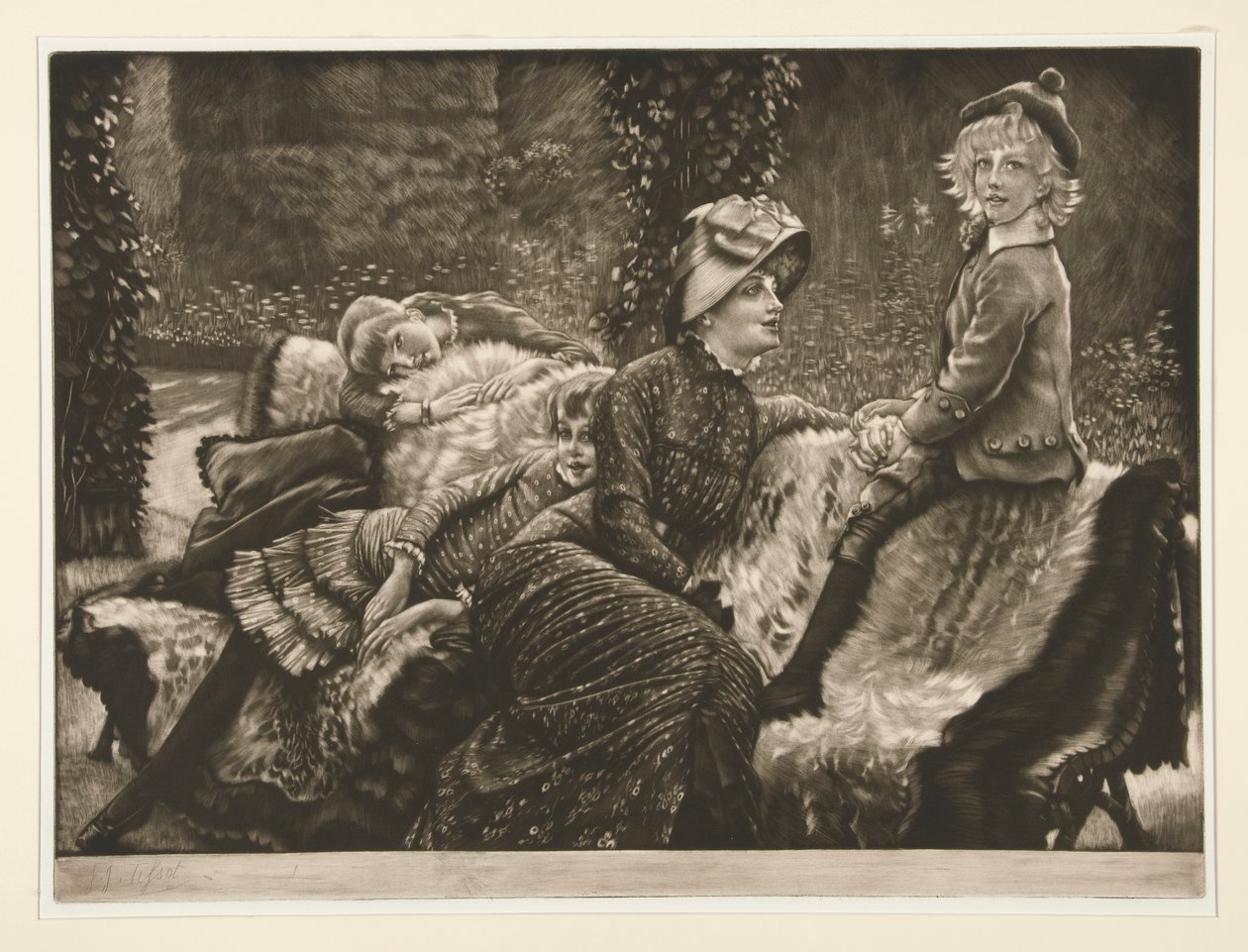 The Garden Bench by James Tissot