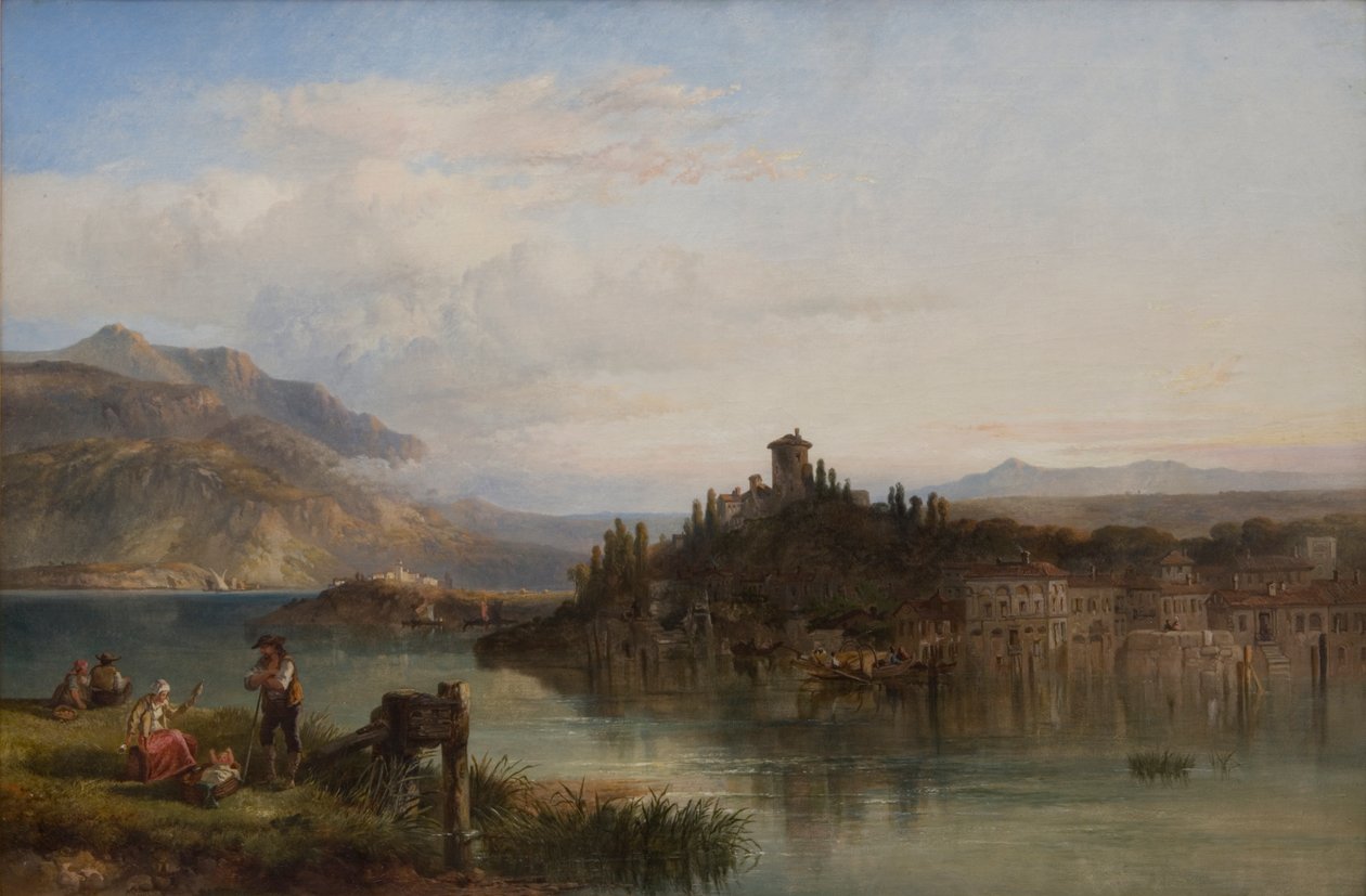 Morning on Lake Garda, Italy, 1861 by James Vivien de Fleury