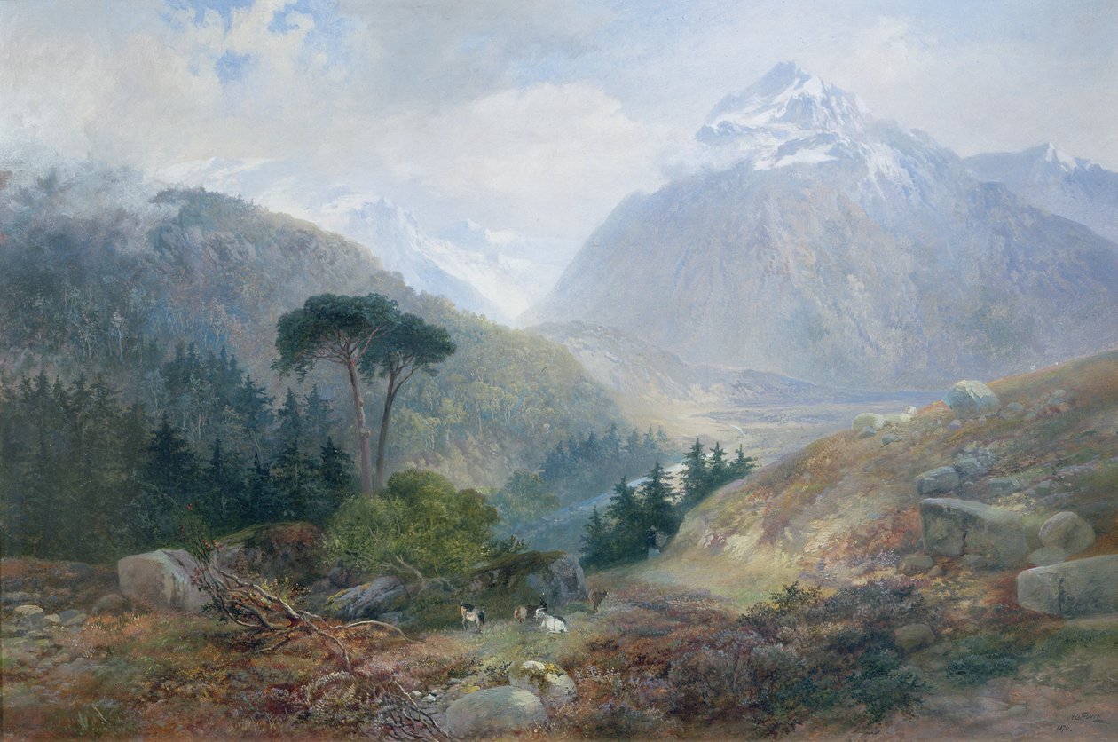The View Toward the Fenderthal, Tyrol by James Vivien de Fleury