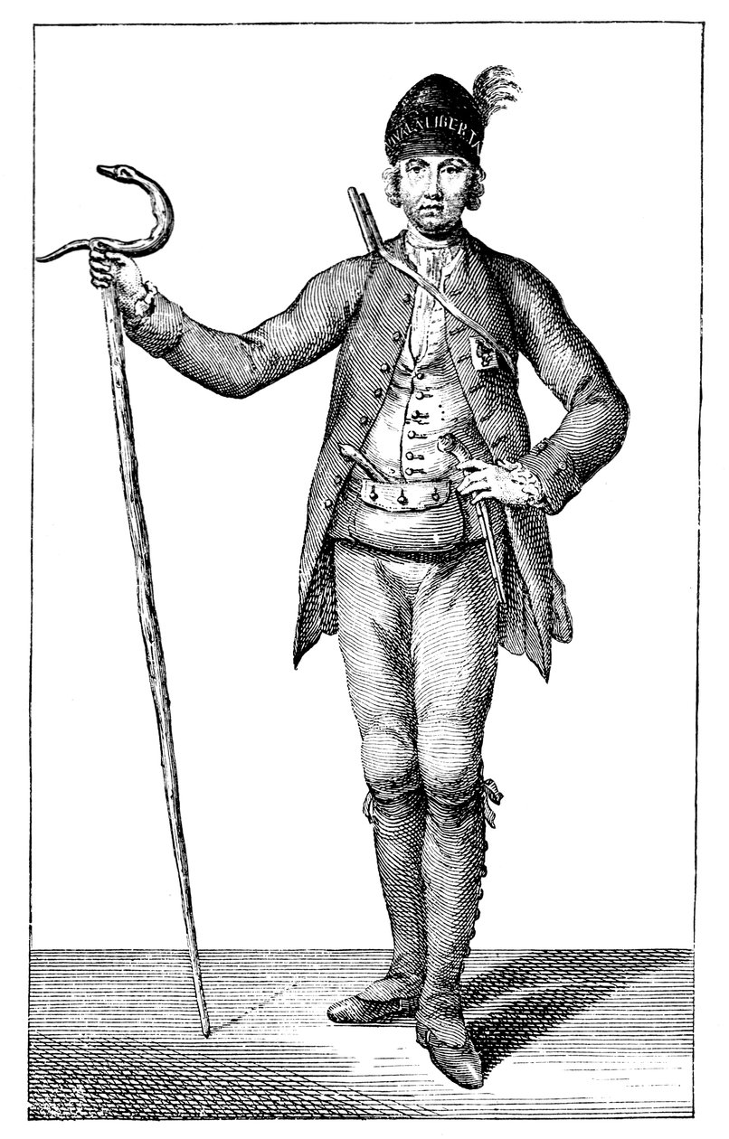James Boswell, Esq. in the Dress of an Armed Corsican Chief, 1769 by James Wale