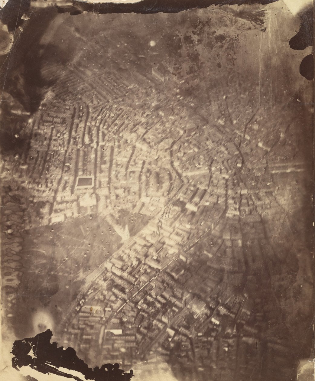 Boston from a Hot-Air Balloon, 1860s by James Wallace Black