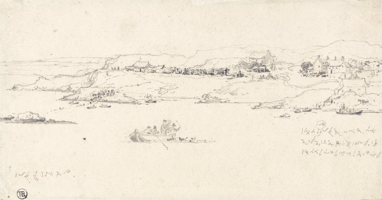 Coastal Village with Fishing Boats by James Ward