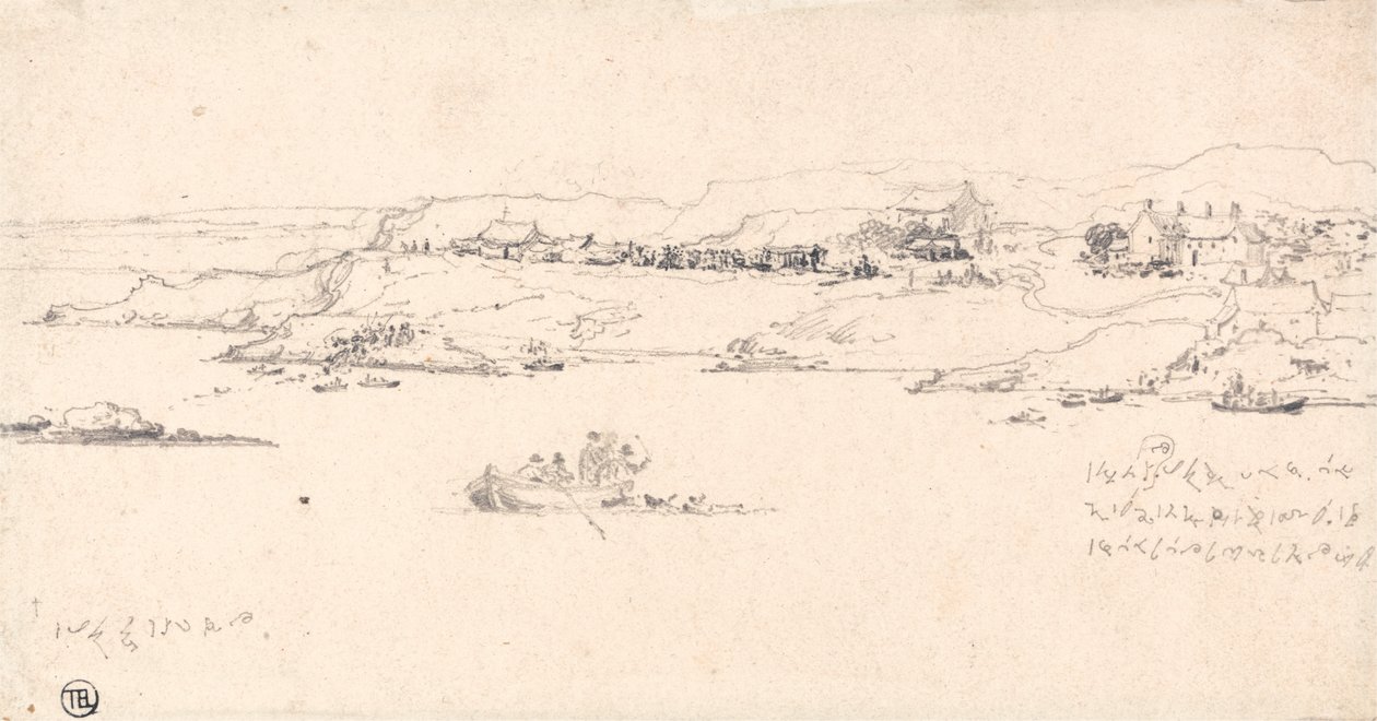 Coastal Village with Fishing Boats by James Ward