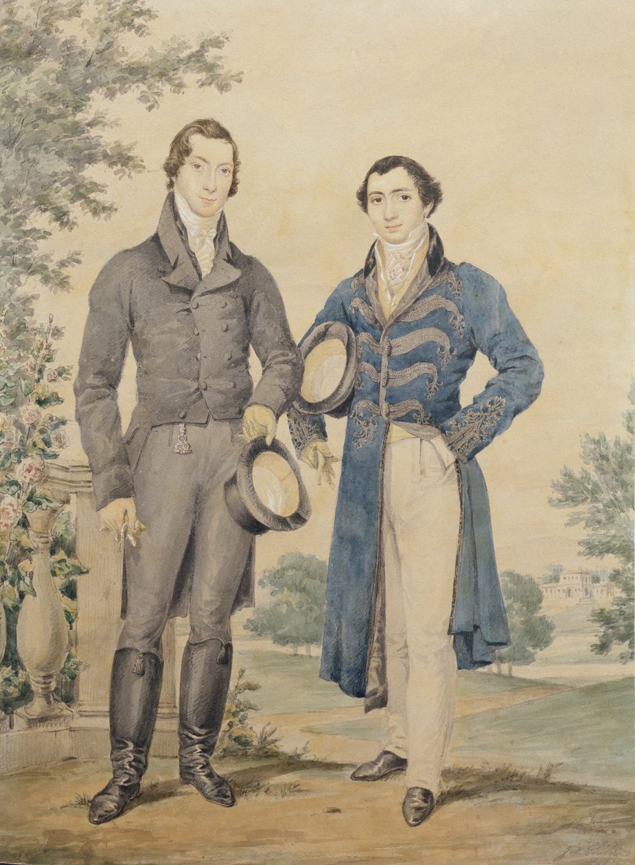 Portrait of Two Gentlemen, 1817 by James Warren Childe
