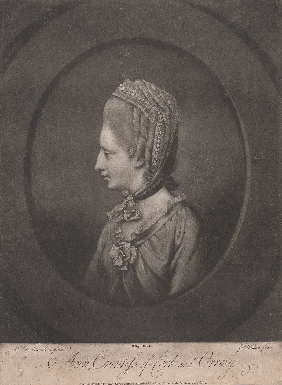 Anne, Countess of Cork and Orrery by James Watson