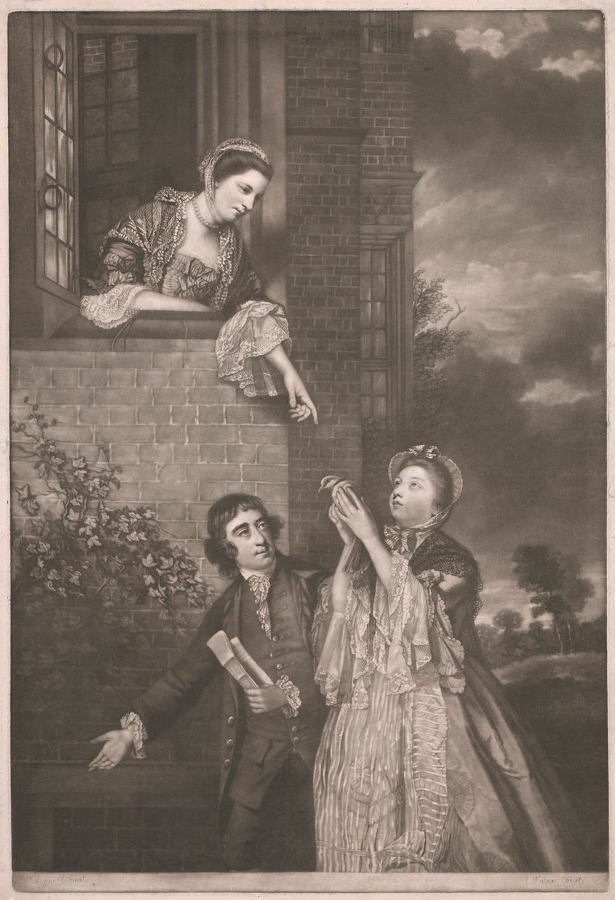Charles James Fox, with Lady Sarah Lenox and Lady Susan Strangways by James Watson
