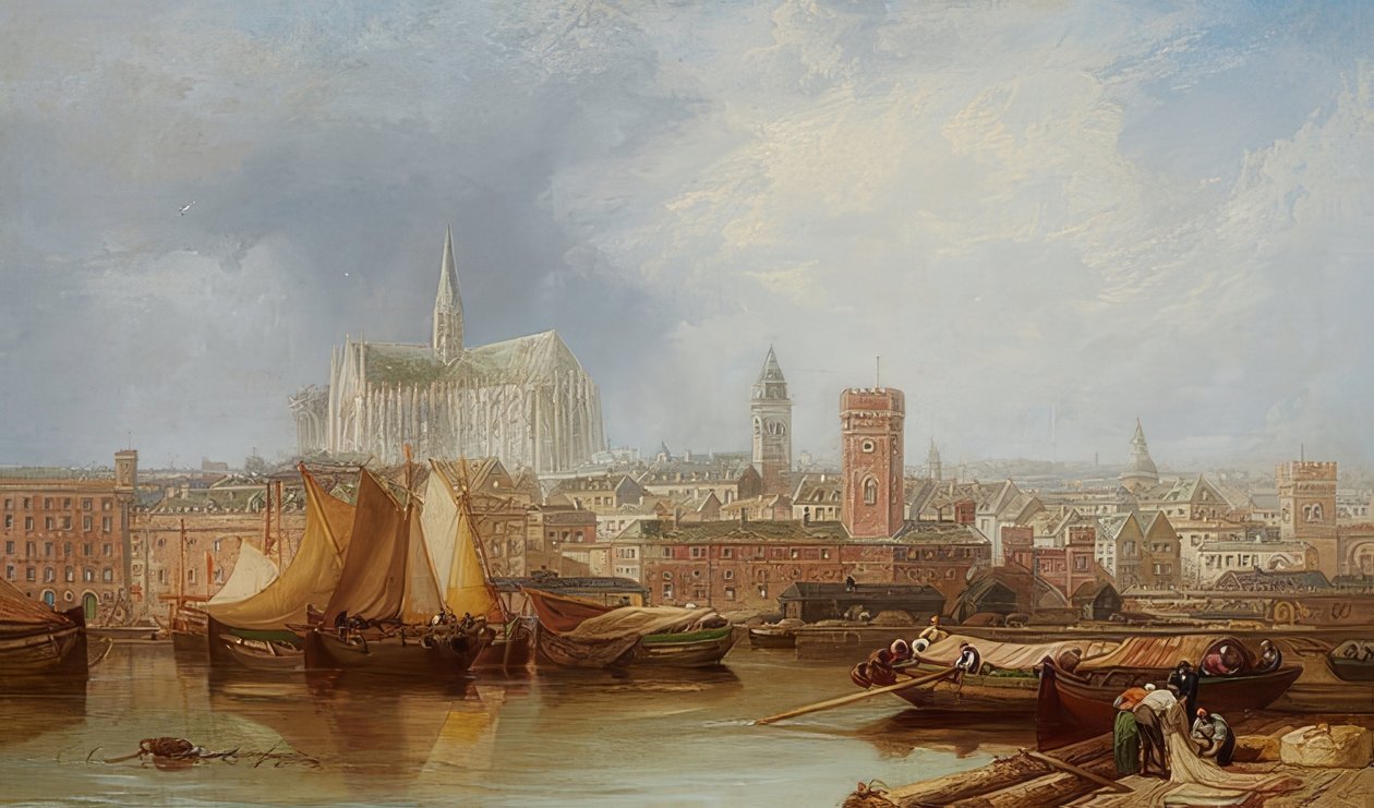 View of Cologne with the Unfinished Cathedral by James Webb