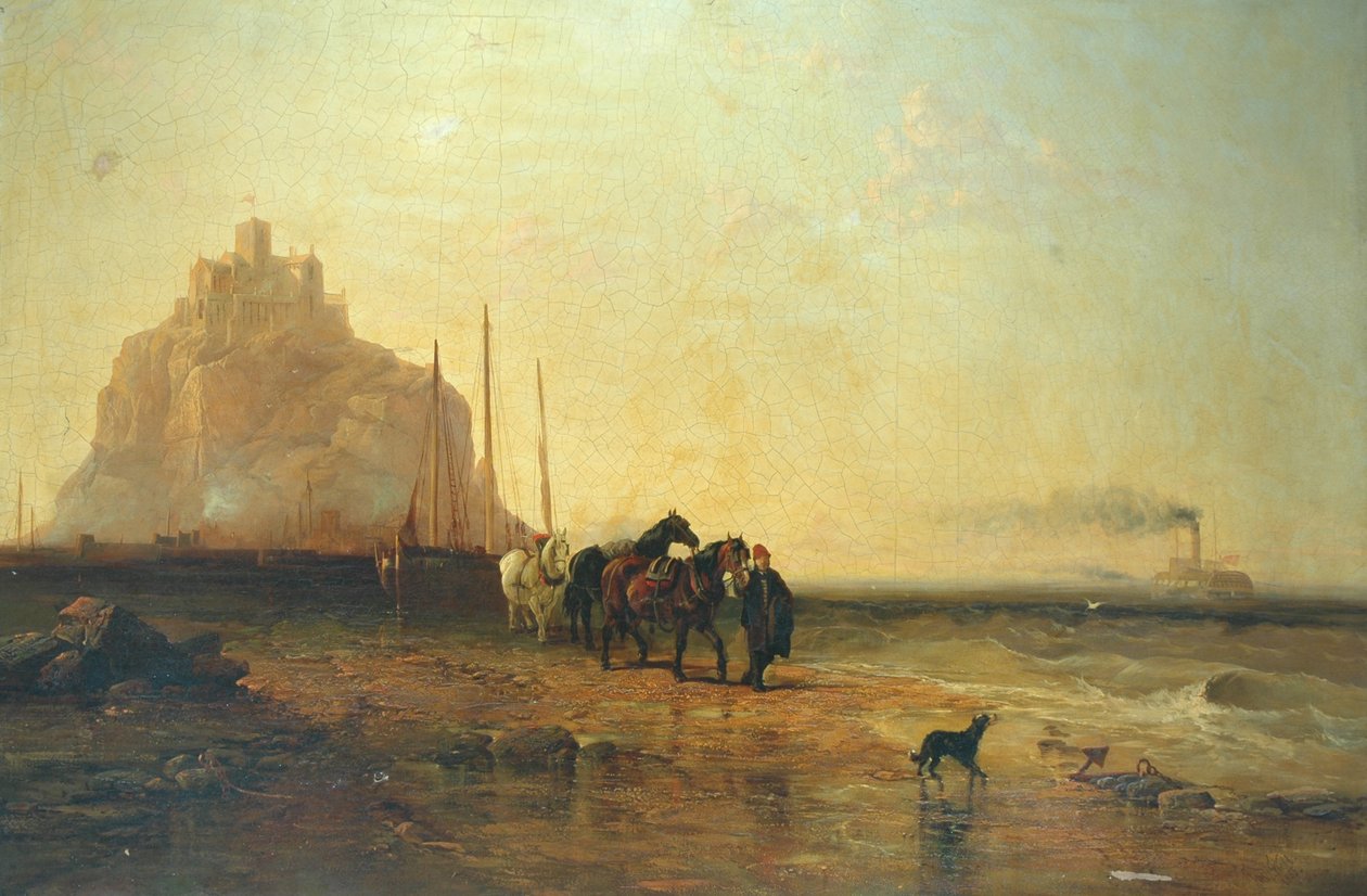 Evening off St Michaels Mount by James Webb