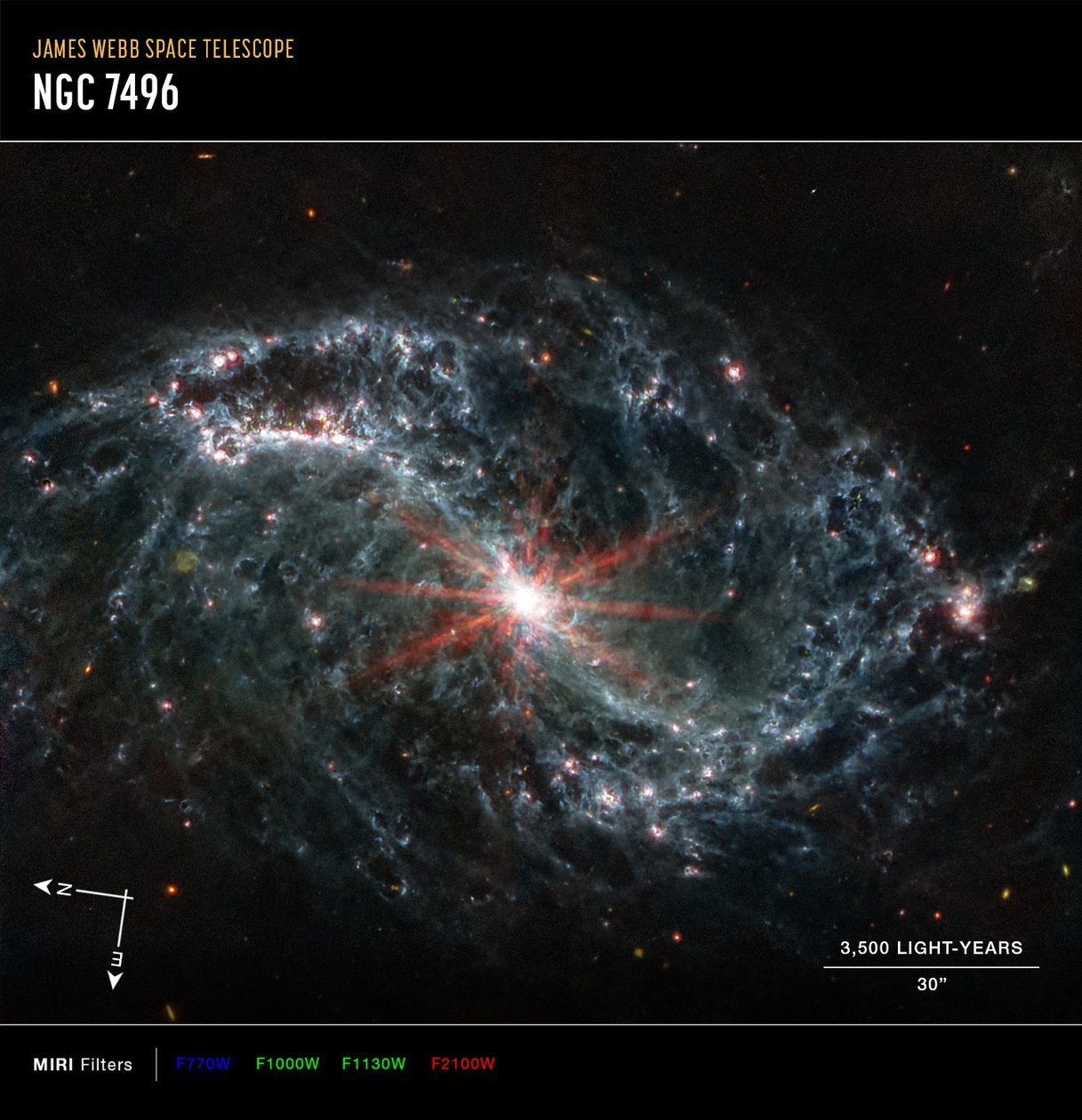 NGC 7496 by James Webb Space Telescope (NASA)