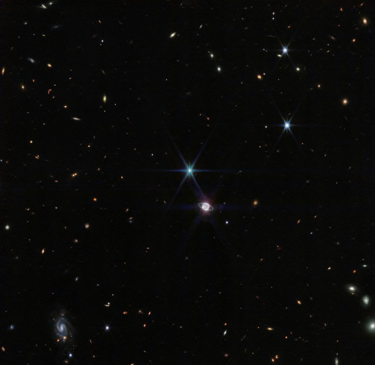 Neptune Wide Field by James Webb Space Telescope (NASA)