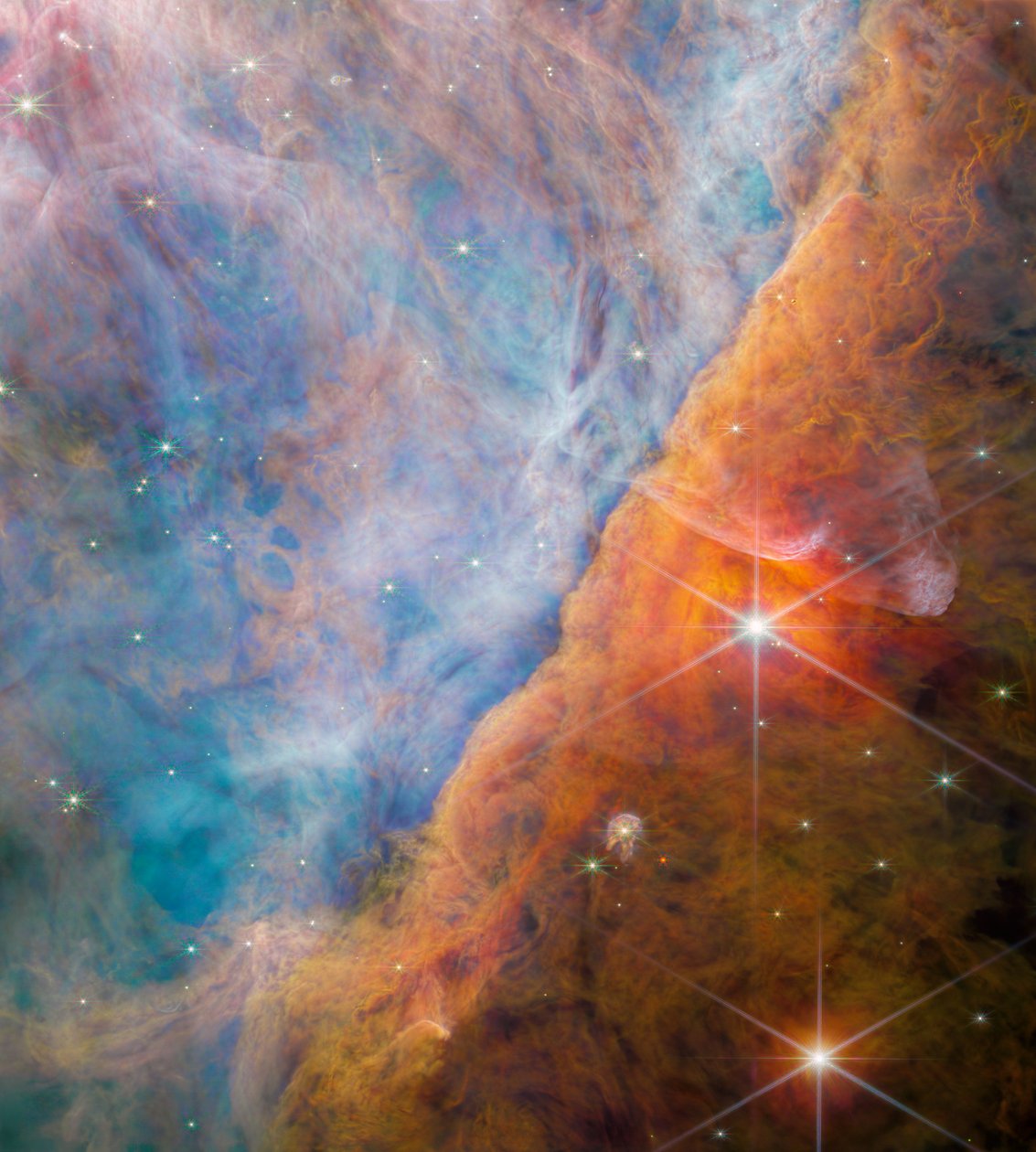Orion Bar by James Webb Space Telescope (NASA)