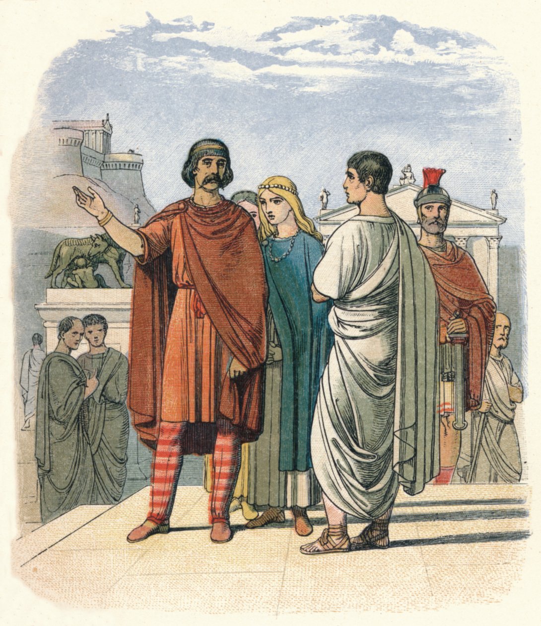 Caractacus at Rome, A.D. 52 by James William Edmund Doyle