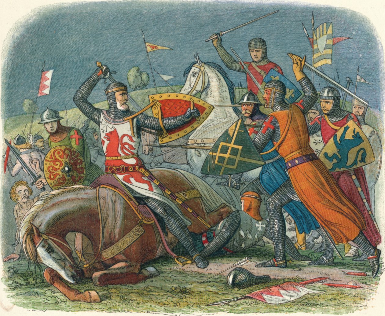 Death of De Montfort, 1265 by James William Edmund Doyle