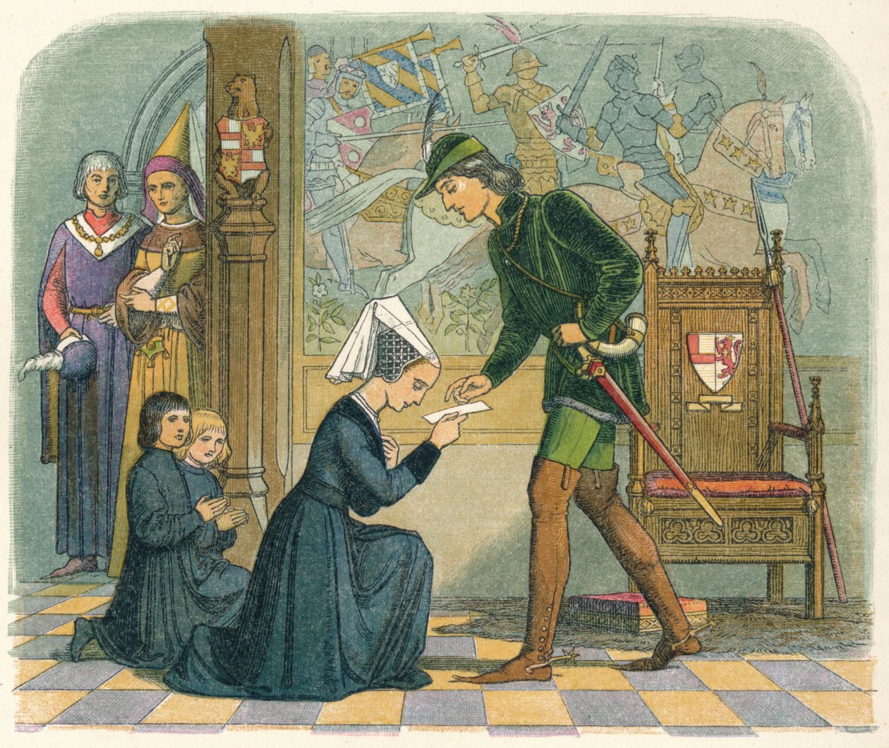 Edward IV and Lady Elizabeth Grey by James William Edmund Doyle