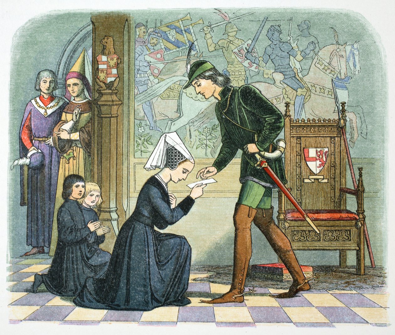 Edward IV of England and Lady Elizabeth Grey by James William Edmund Doyle