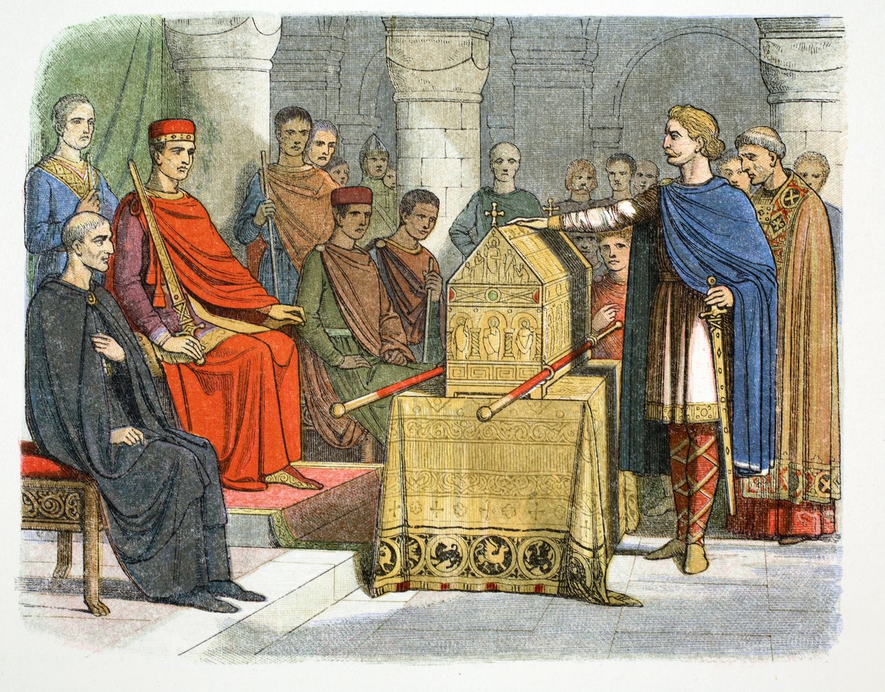 Harold II Swears Fidelity to Duke William of Normandy, 1064, 1864 by James William Edmund Doyle