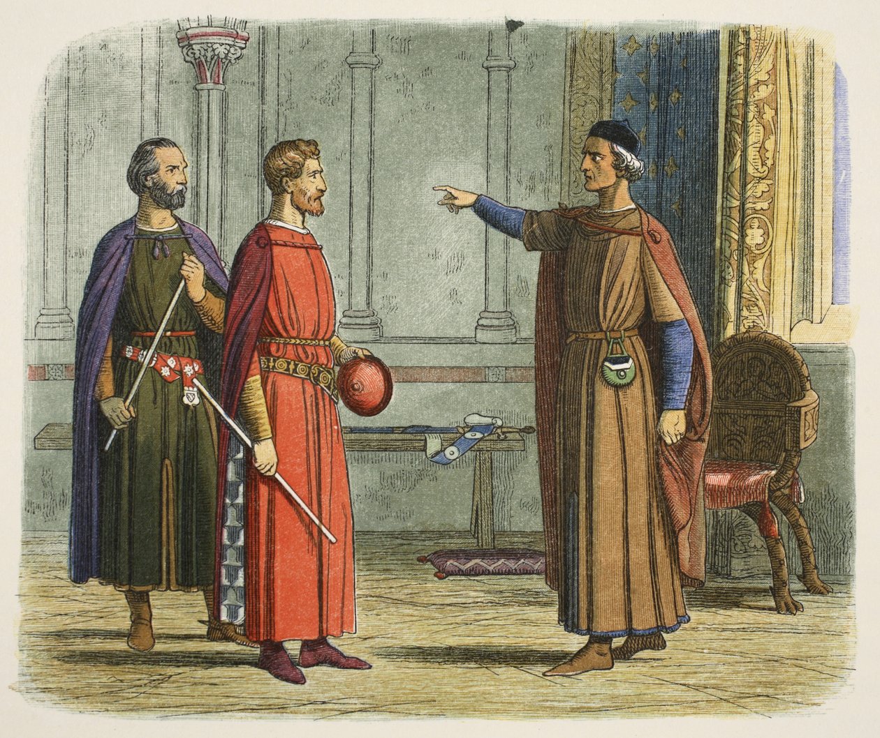 King Edward I Threatens the Lord Marshal by James William Edmund Doyle