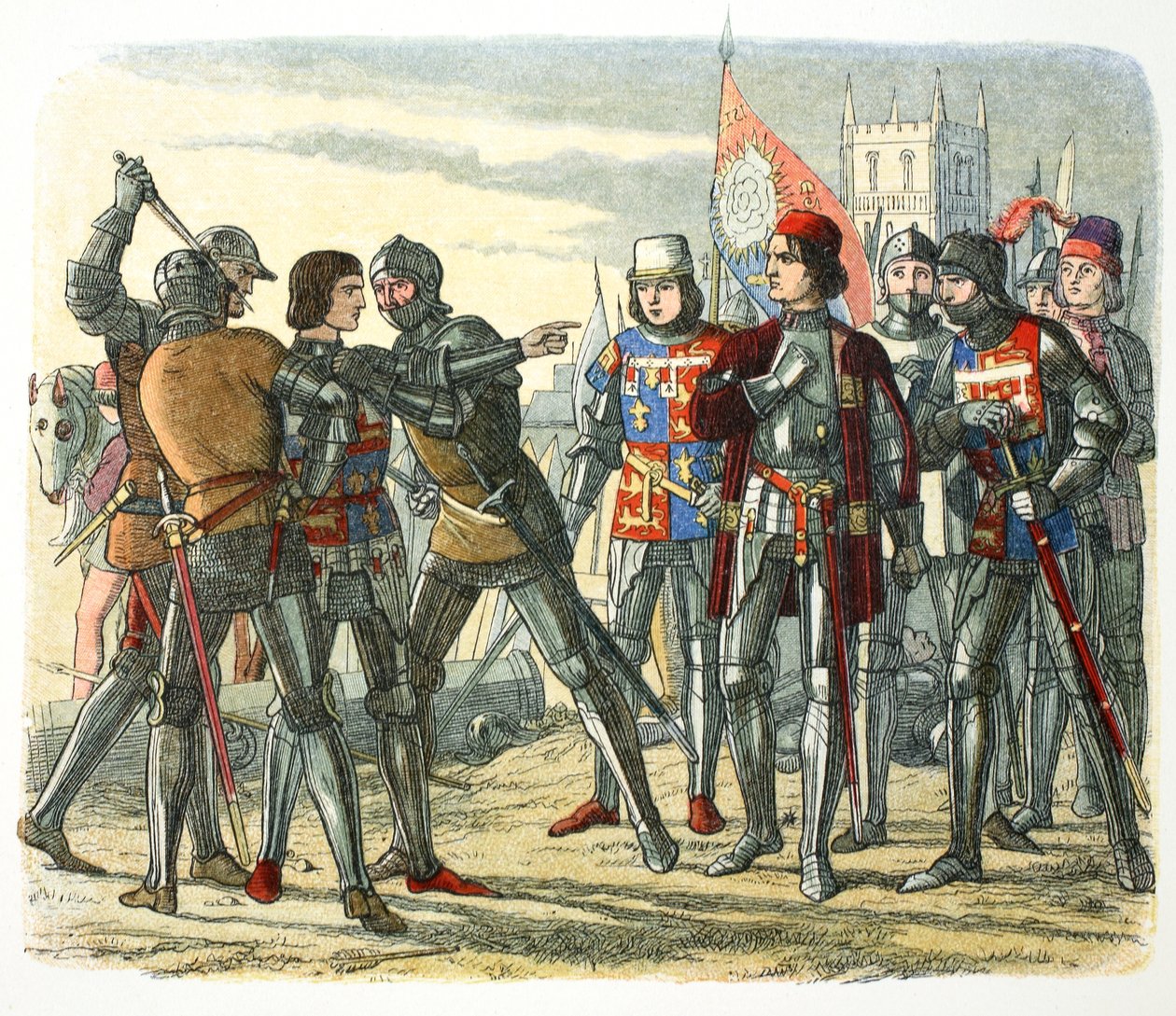 Murder of Prince Edward after his capture by King Edward IV, 1471 by James William Edmund Doyle