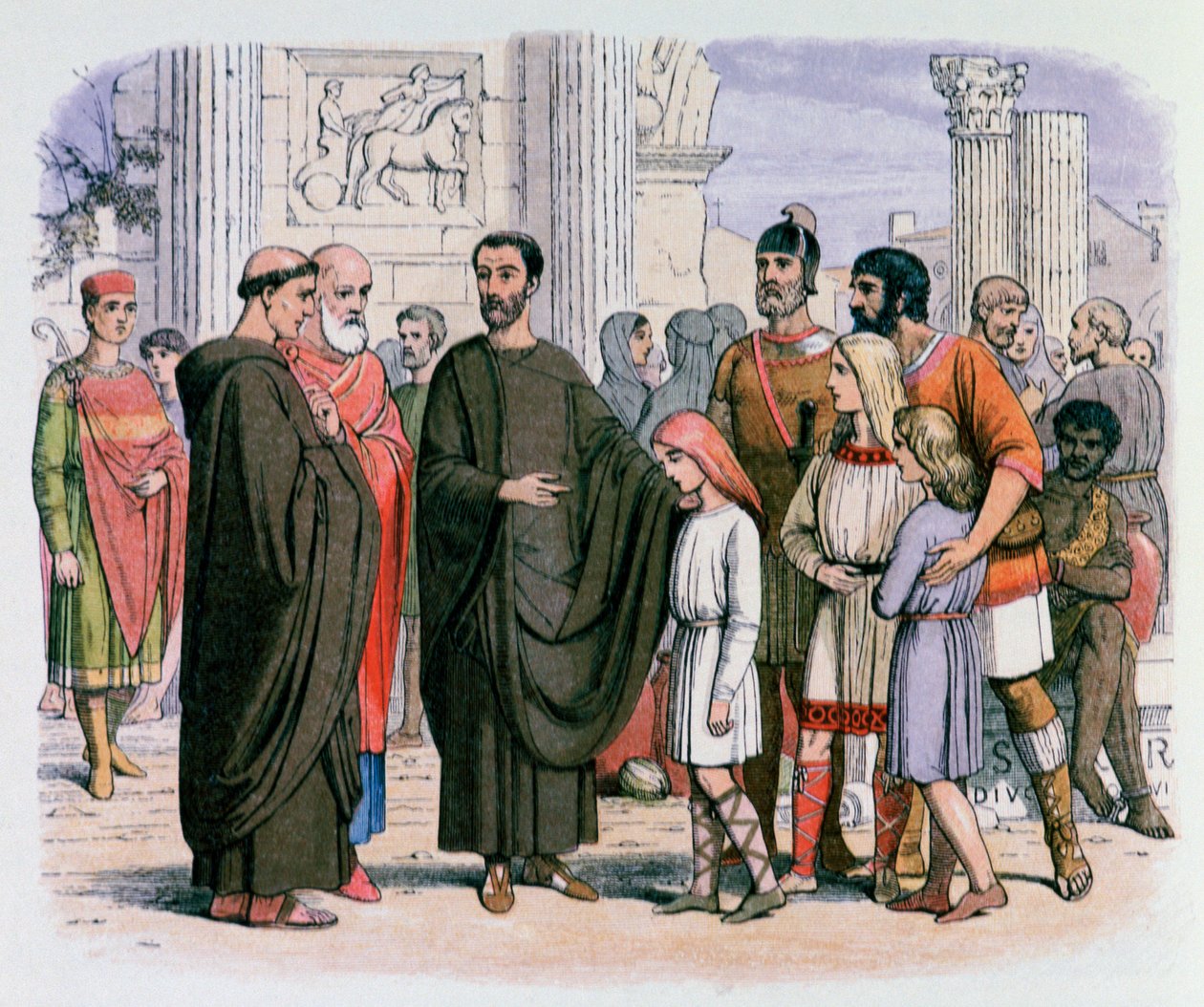 Pope Gregory in Rome Seeing Blonde Slaves by James William Edmund Doyle