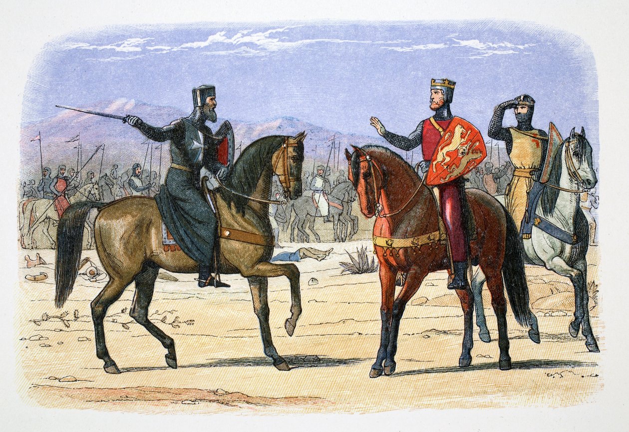 Richard I of England and the Master of St John, Jaffa, 1191 by James William Edmund Doyle